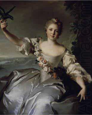 Portrait of Mathilde de Canisy, Marquise d'Antin, Jjean-Marc nattier